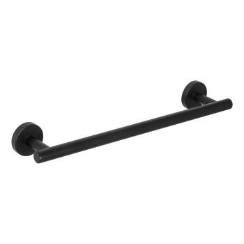 Suport de perete din inox pentru prosoape Wenko Bosio Matte, negru