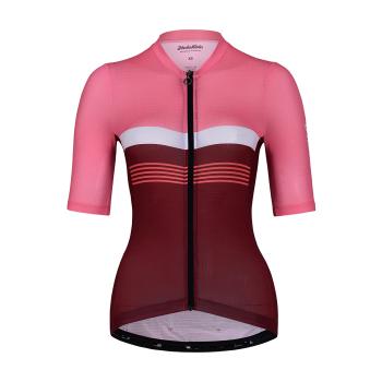 
                 HOLOKOLO Tricou de ciclism cu mânecă scurtă - SPORTY LADY - roz/bordo 
            