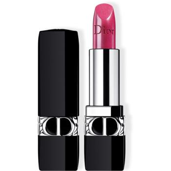DIOR Rouge Dior ruj cu persistenta indelungata reincarcabil culoare 678 Culte Metallic 3.5 g