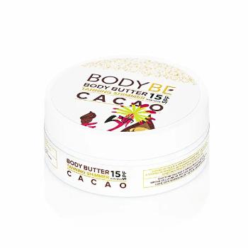 BODYBE Unt pentru bronzat cu efect sclipitor Kakao SPF 15 (Body Butter Tanning Shimmer) 150 ml