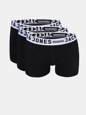 Jack & Jones Sense Boxeri, 3 bucăți Negru