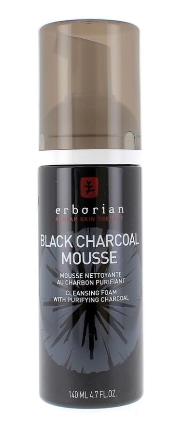 Erborian Spumă de curățare pentru tenul gras și mixt Black Charcoal Mousse (Cleansing Foam) 140 ml