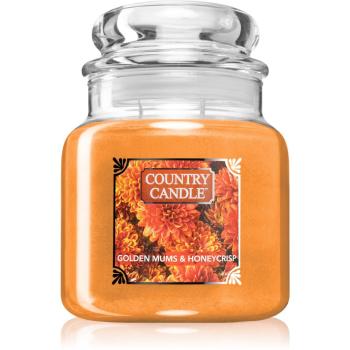Country Candle Golden Mums & Honey Crisp lumânare parfumată 453 g
