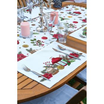 Set de Crăciun de 4 suporturi de farfurie și un napron 140x45 cm American Servis - Mila Home