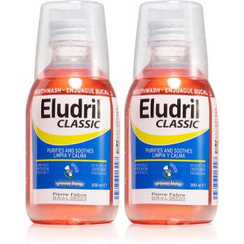 Elgydium Eludril Classic apă de gură 2x200 ml