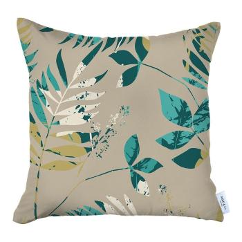 Față de pernă decorativă Mike & Co. NEW YORK Jungle Leaf, 43 x 43 cm, bej