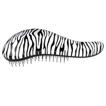 D Tangler Perie de păr cu mâner Zebra White