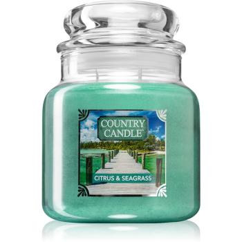Country Candle Citrus & Seagrass lumânare parfumată mare 453 g