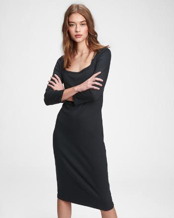 GAP Modern Squareneck Rochie Negru