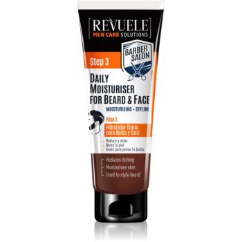 Revuele Men Care Solutions Barber Salon cremă hidratantă pentru față și barbă 80 ml