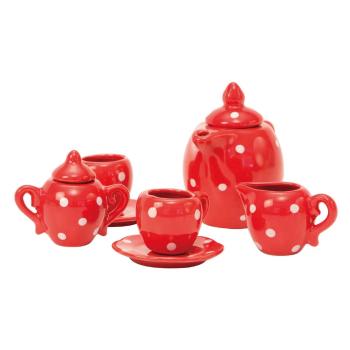 Set de ceai din porțelan pentru bucătăria copiilor La Grande Famille Tea Set - Moulin Roty