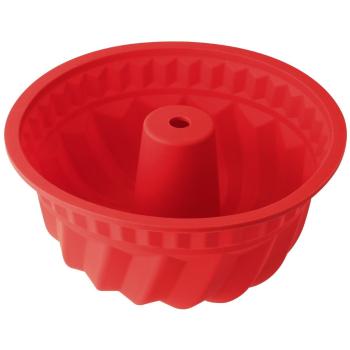 Formă pentru guguluf/chec bundt din silicon Dr. Oetker Flexxibel Love, ø 22 cm, roșu