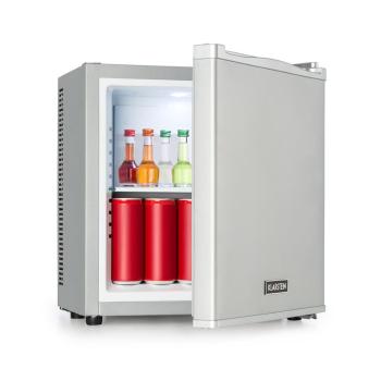 Klarstein Secret Cool, mini frigider, minibar, 13 l, clasa de eficiență energetică A+, 0dB, argintie
