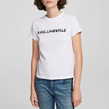 Karl Lagerfeld Graffiti Logo T-Shirt 206W1701 100