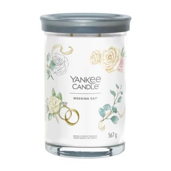 Yankee Candle Lumânare aromatică Signature sticlă mare Wedding Day 567 g