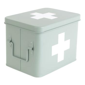 Trusă de prim ajutor din metal PT LIVING Medicină, lățime 21,5 cm, verde-mentă