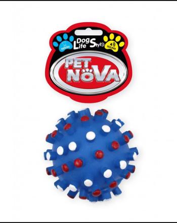 PET NOVA DOG LIFE STYLE Minge arici pentru caini, albastru, 8,5 cm