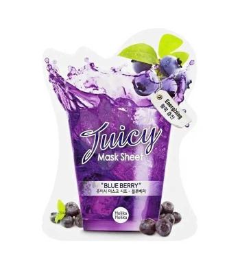 Holika Holika Mască pentru ten mixt, gras și problematicBlueberry (Juicy Mask Sheet) 20 ml