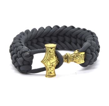 Cordell Brățară paracord gri Ciocanul lui Thor - Mjoelnir