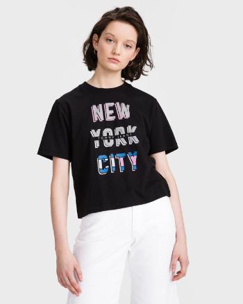 Tommy Jeans New York City Crop top Negru