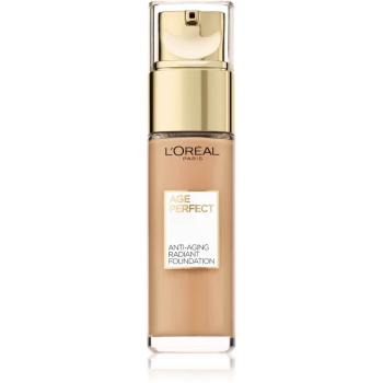 L’Oréal Paris Age Perfect make-up strălucitor de întinerire culoare 180 Golden Beige 30 ml