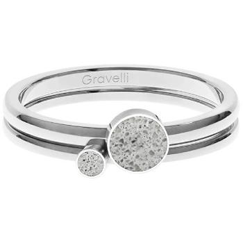 Gravelli Set inelar din oțel cu oțel dublu / gri GJRWSSG108 56 mm
