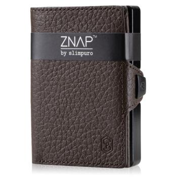 Slimpuro ZNAP, portofel subțire, 12 cărți, compartiment pentru monede, 8,9 × 1,8 × 6,3 cm (L × Î × l), protecție RFID