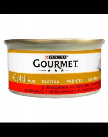 GOURMET Gold Mus hrana umeda pentru pisici adulte, cu vita 24 x 85g