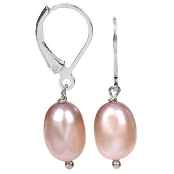 JwL Luxury Pearls Cercei din argint cu perla roz JL0145 d