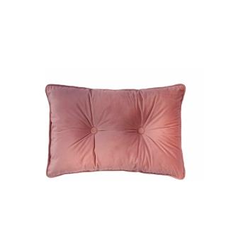 Pernă Tiseco Home Studio Velvet Button, 40 x 60 cm, roz