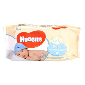 Huggies Pure servetele pentru curatare pentru nou-nascuti si copii 56 buc