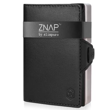 Slimpuro ZNAP, portofel subțire, 8 cărți, compartiment pentru monede, 8,9 × 1,5 × 6,3 cm (L × Î × l), protecție RFID