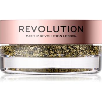 Makeup Revolution Viva Glitter Balm Pot luciu culoare Golden Girl 3.2 g