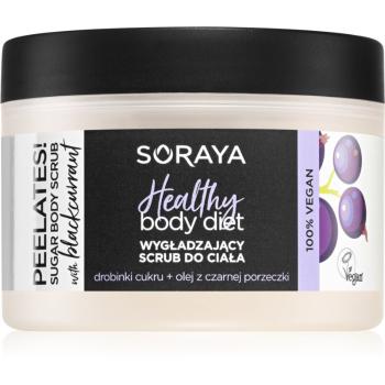 Soraya Healthy Body Diet exfoliant din zhar pentru netezire Black Currant Oil 200 ml