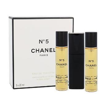 Chanel No. 5 - EDT 20 ml (flacon cu reumplere) + rezervă  2 x 20 ml