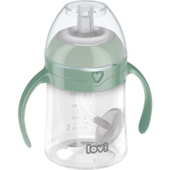 LOVI First Cup ceasca cu pai Green 6m+ 150 ml