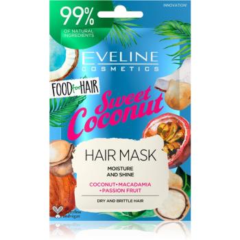 Eveline Cosmetics Food for Hair Sweet Coconut Masca hidratanta par 20 ml