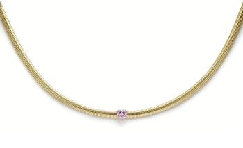 Liu Jo Colier romantic placat cu aur cu inimă Choker LJ2237