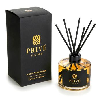 Difuzor de parfum cu bețișoare Privé Home Tobacco & Leather, 200 ml