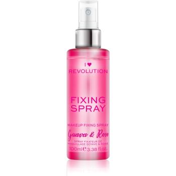 I Heart Revolution Fixing Spray fixator make-up cu parfum Guava & Rose 100 ml