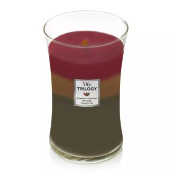 WoodWick Lumânare parfumată mare Trilogy Hearthside 609,5 g