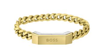 Hugo Boss Brățară stilată placată cu aur Carter 1580318 19 cm