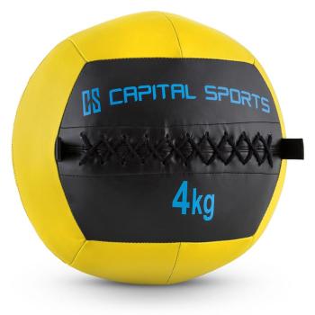 Capital Sports Wallba 4, galben, 4 kg, minge de perete, piele sintetică