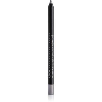 NYX Professional Makeup Metallic Eyeliner creion metalic pentru ochi culoare 02 Silver 1.3 g
