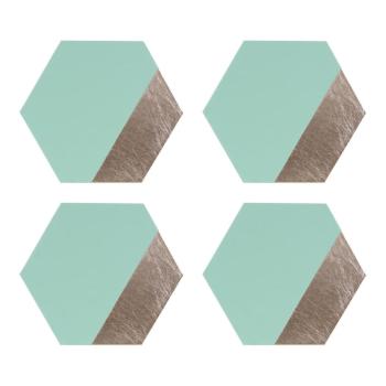 Set 4 suport farfurii din piele Premier Housewares Jade, 30 x 26