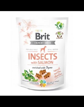 BRIT Care Dog Functional Snack Insect 3x200 g set recompense cu insecte si somon