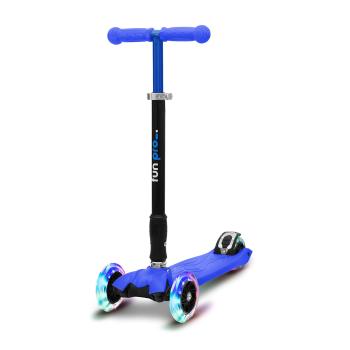 Fun pro TWO Trotinetă pentru copii, de la 5 ani, roți LED, 80 kg, pliabilă, înălțime reglabilă