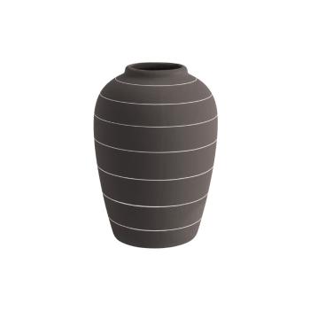 Vază din ceramică PT LIVING Terra, ⌀ 13 cm, maro închis