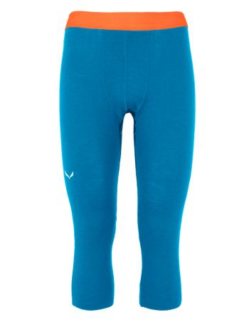 Pantaloni Salewa Cristallo Merino cald 3/4 albastru cloisonne 28209-8660
