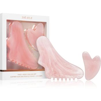 Zoë Ayla Face & Body Gua Sha Set accesoriu de masaj(pentru fata si corp)